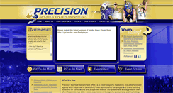Desktop Screenshot of precisionsportsentertainment.com